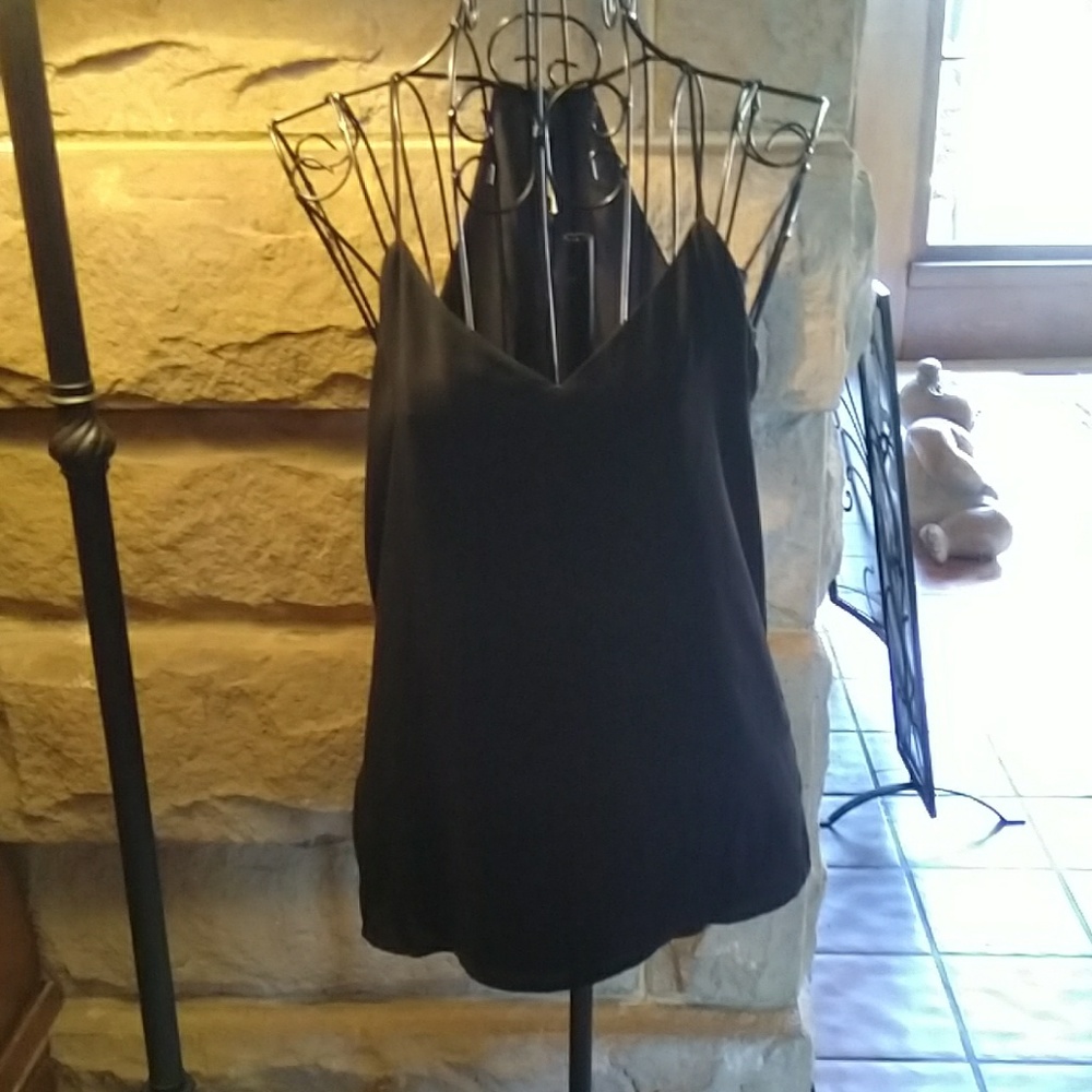 Black spaghetti strap top